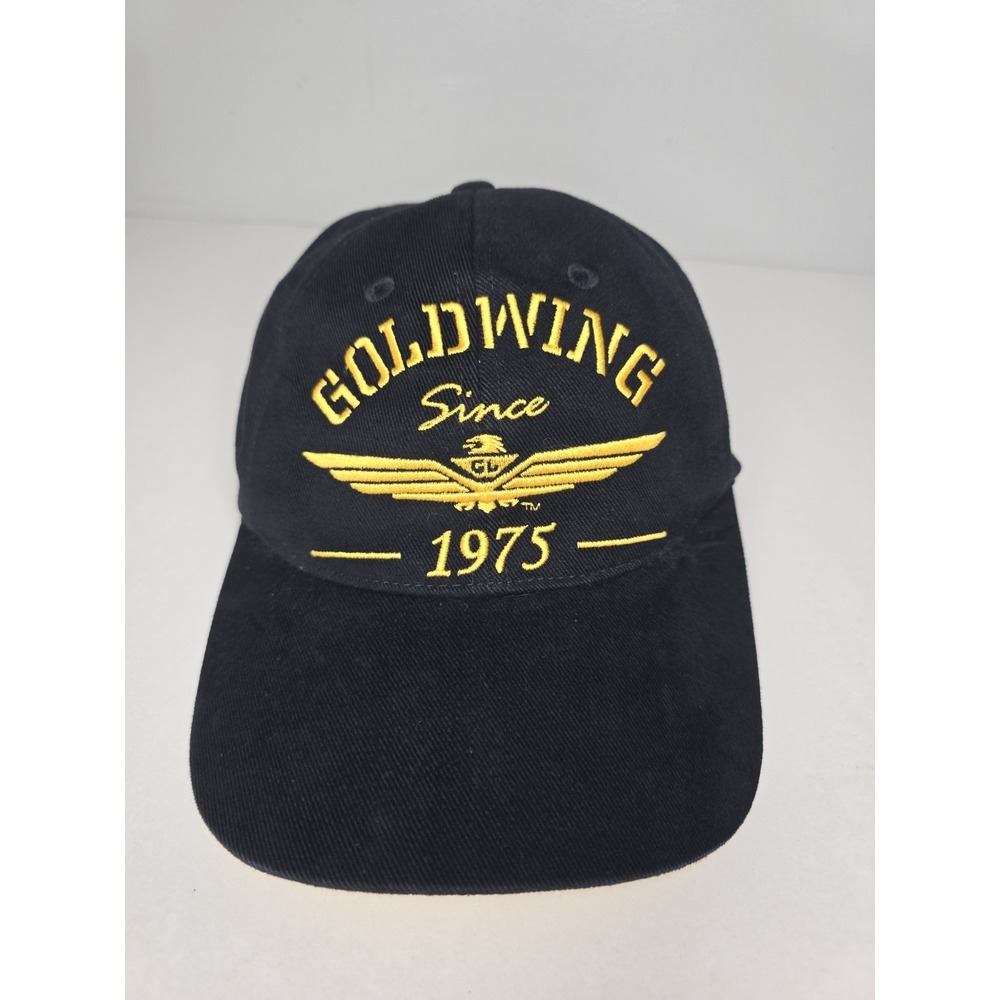 Honda Gold Wing Hat Motorcycle Racing Baseball Retro Vtg 1975 Commemorative Snap